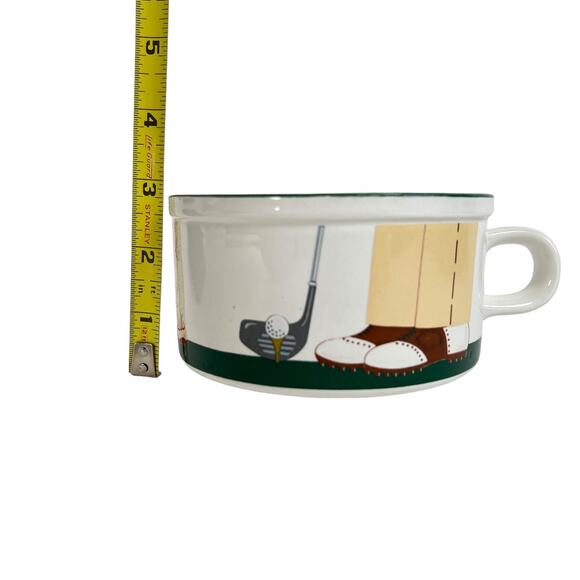 Century Japan Oversized Cup Ceramic Golf Mug Soup Coffee Pottery Golfer Vintage - Picture 9 of 10